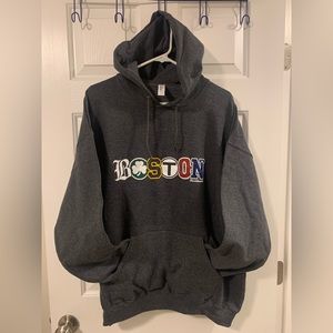 Chowdaheadz Boston Font Hoodie